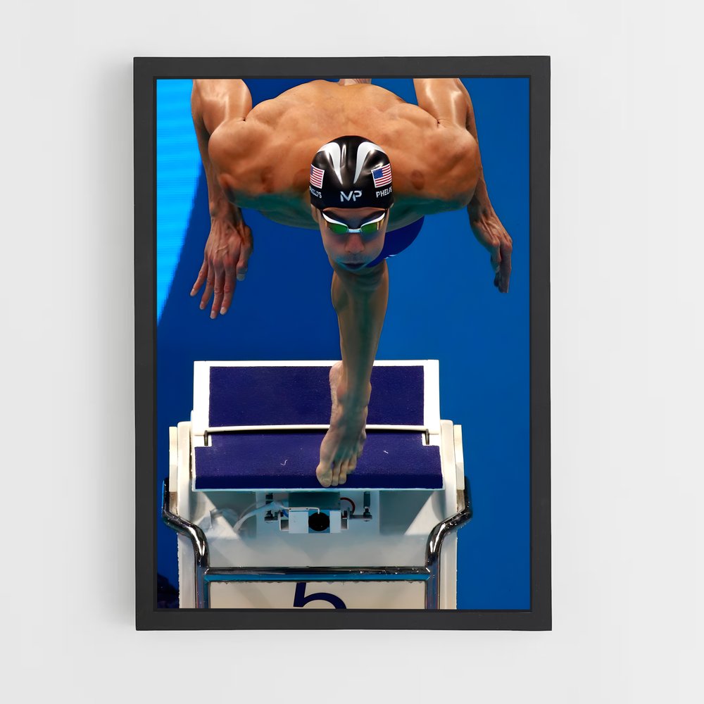 Poster Michael de phelps (vue 2)